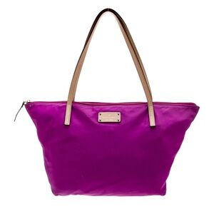 KATE SPADE PURPLE NYLON TOTE BAG